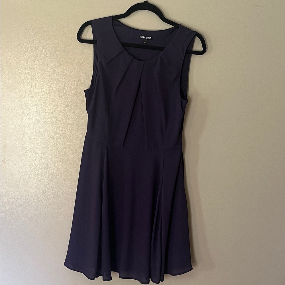 Express Women's Elegant Purple Mini Dress